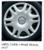 Wheel Cover, 6 spoke design, 6x16''