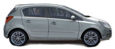 Prsentation du design extrieur de la nouvelle Opel Corsa, dans sa version 5 portes..